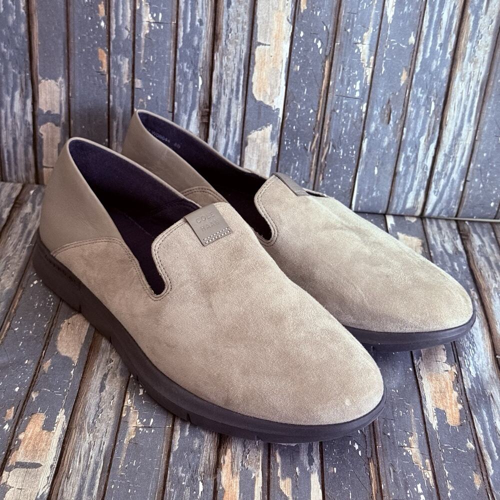 Cole Haan Grand Horizon Women Loafers Grey Suede Slip On W08644 Size 8B